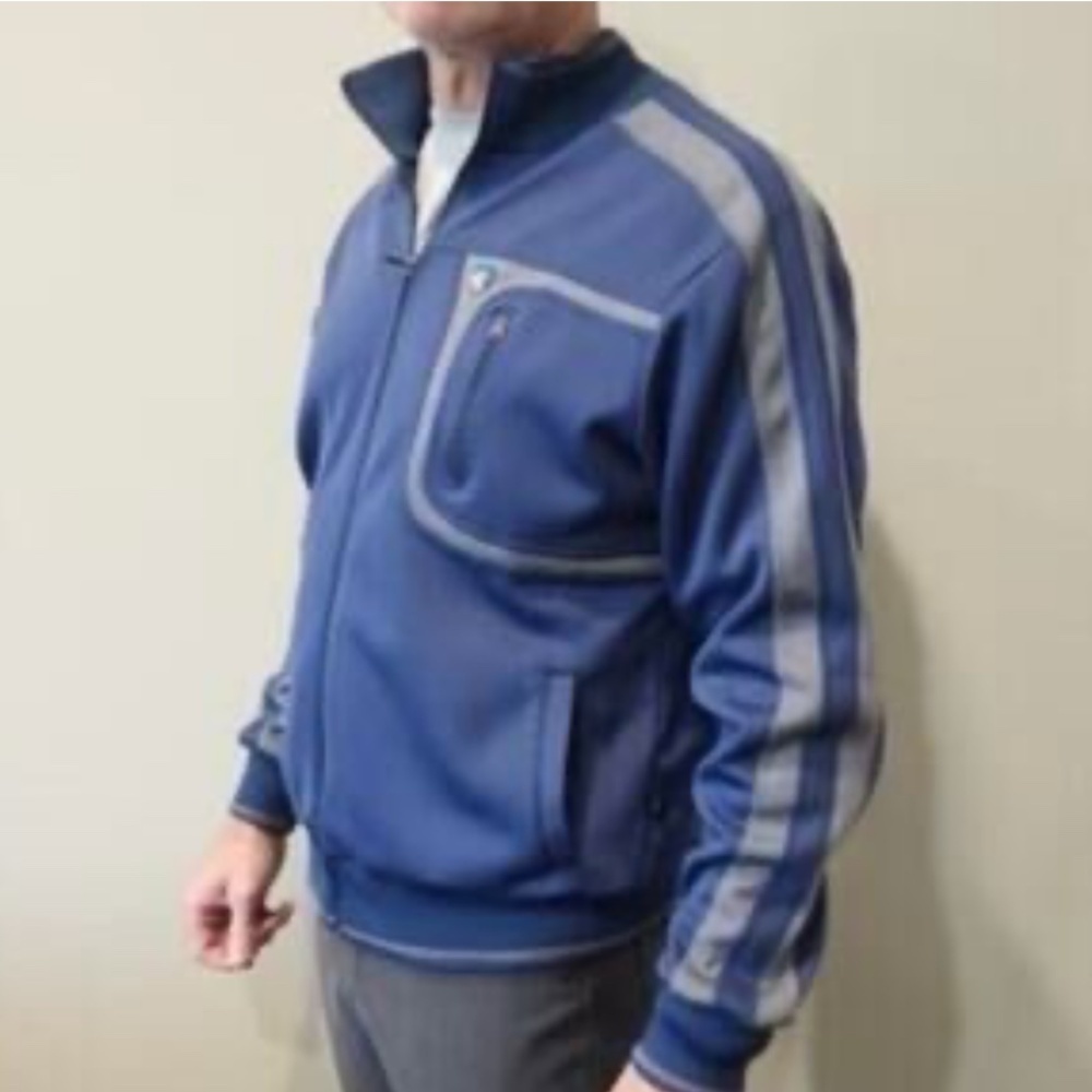 KUHL Blue Full Zip Performance TrakJacket Men’s Large